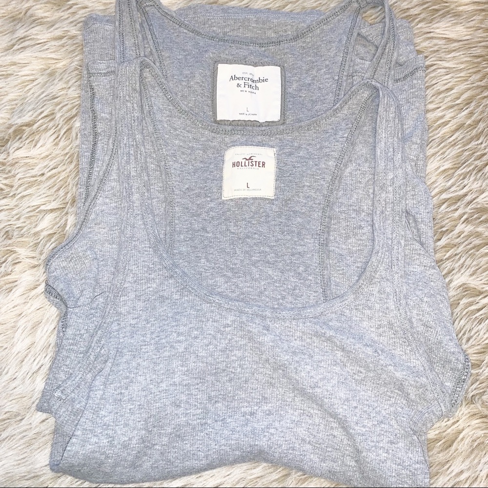 2 Heather Gray Undershirts